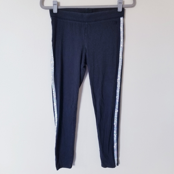 PINK Victoria's Secret Pants - VICTORIA'S SECRET Leggings Sequin Sparkle black M